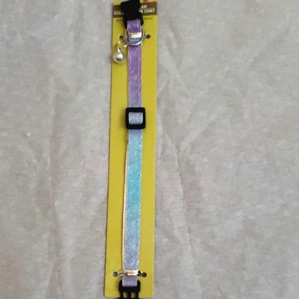 Iridescent Cat Collar with Bell